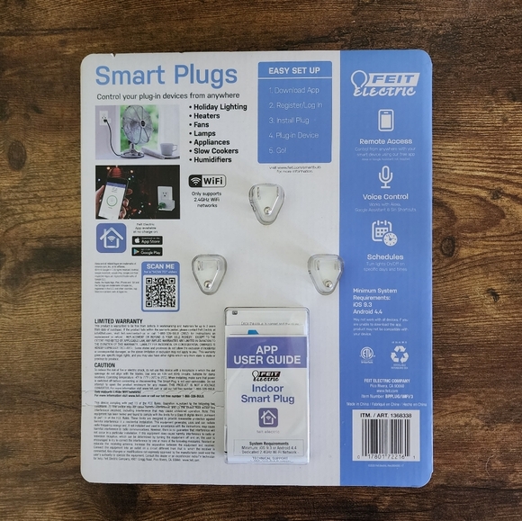 Feit Electric Smart Plugs 3-Pack NWT - Picture 10 of 16